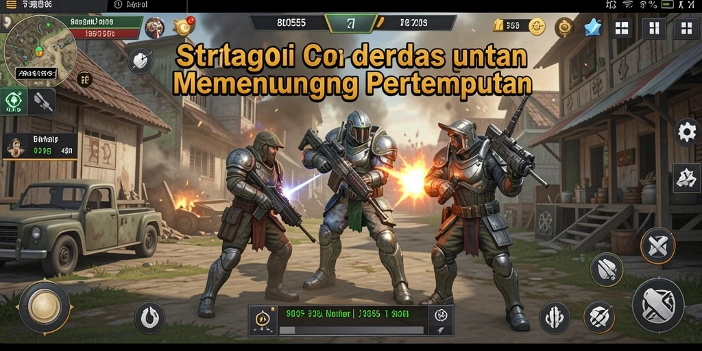 Tampilan gameplay yang mendebarkan dalam game strategi 8055.