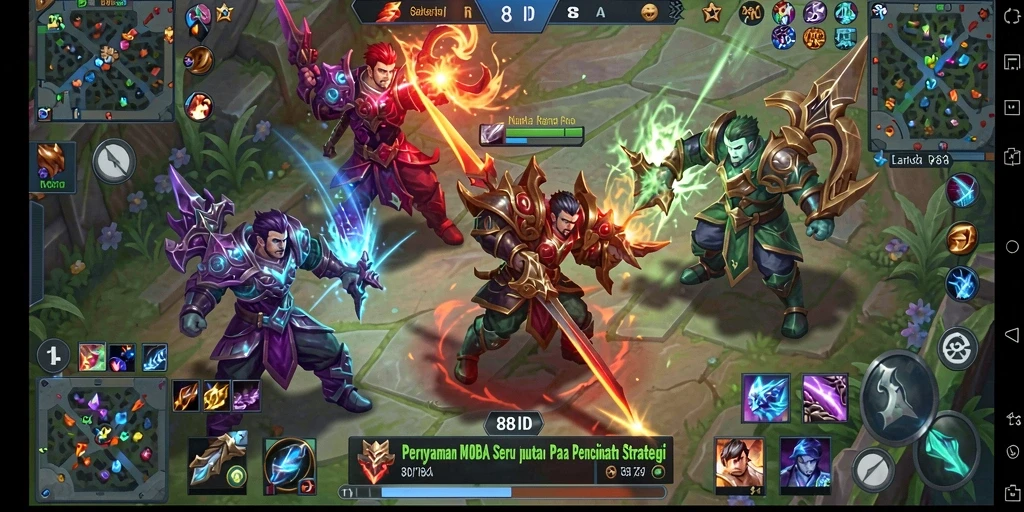 Tampilan gameplay <strong>88ID</strong> yang menegangkan dengan aksi intens di arena tempur.