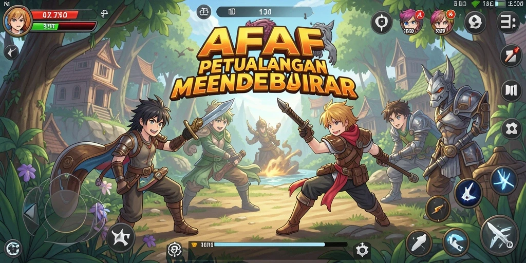 Menampilkan gameplay yang seru dengan karakter-karakter anime.