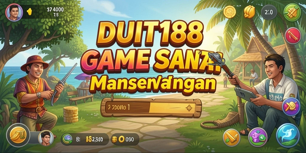 Tampilan seru dari gameplay DUIT188 dengan grafis berwarna-warni.