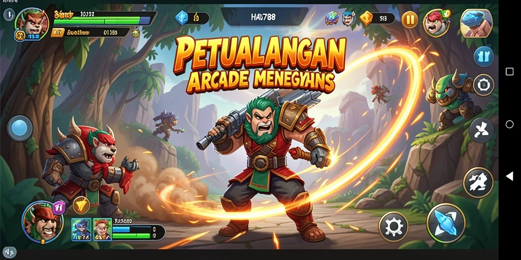 Tangkapan layar utama HAO788 menampilkan gameplay cepat dan menegangkan.