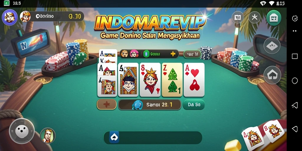 Gameplay domino yang seru dan interaktif dalam INDOMAREVIP.
