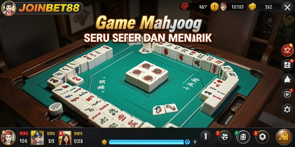 Tampilan gameplay Mahjong yang seru dan menarik di JOINBET88.