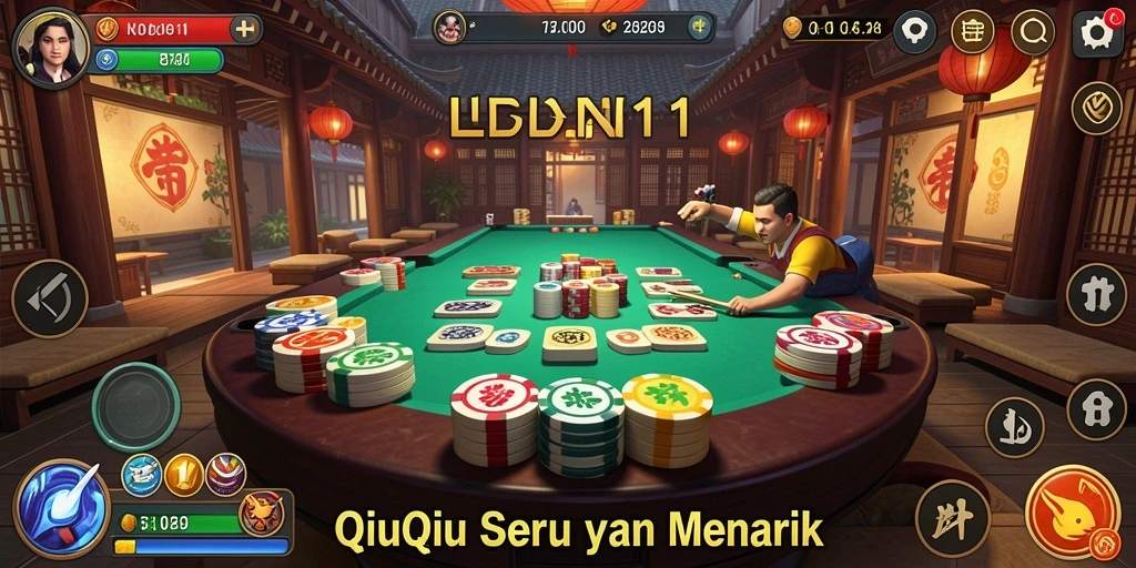 Tampilan menarik dari gameplay QiuQiu di LDN11.