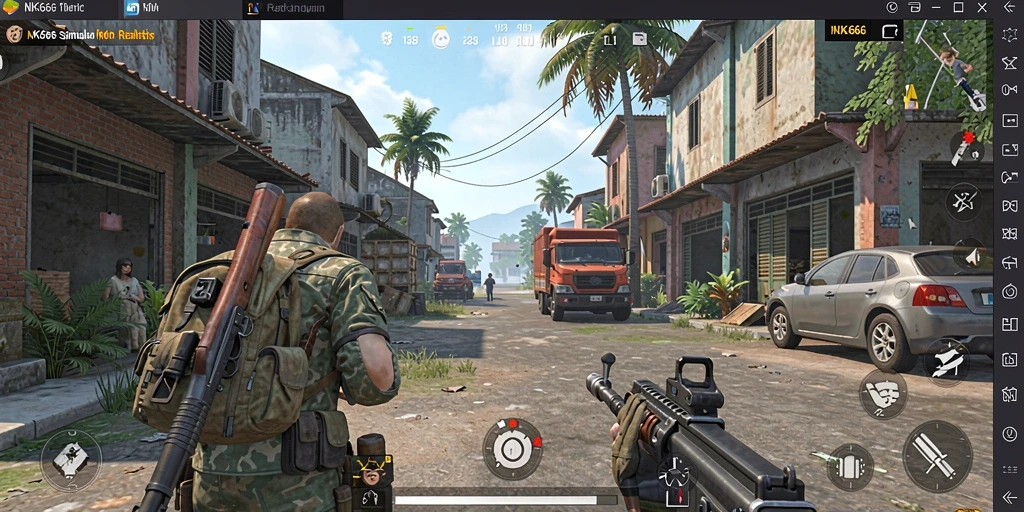 Tampilan gameplay NK666 dengan pengalaman simulasi yang realistis.