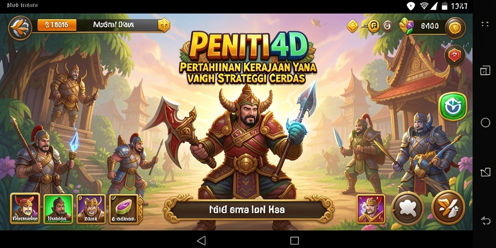 Tangkapan layar gameplay PENITI4D menampilkan menara dan strategi bertahan.