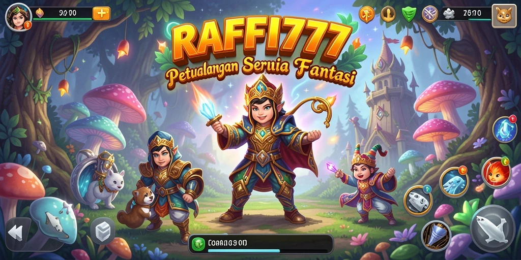 Tangkapan layar menunjukkan aksi seru dalam permainan RAFFI777.