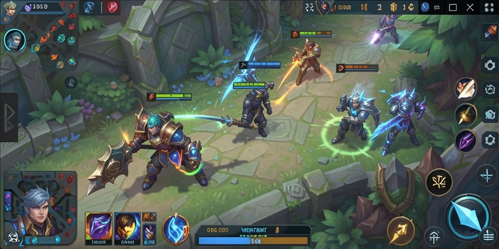 Screenshot gameplay REPUBLIK77 yang menampilkan aksi pertempuran seru.