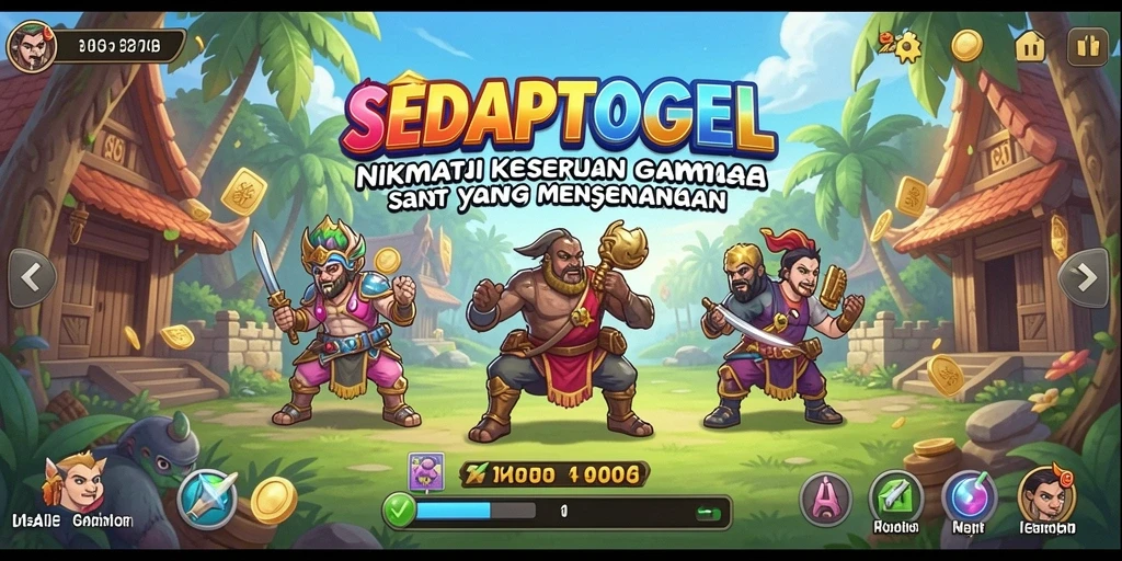 Screenshot SEDAPTOGEL menunjukkan gameplay seru dan interaktif.