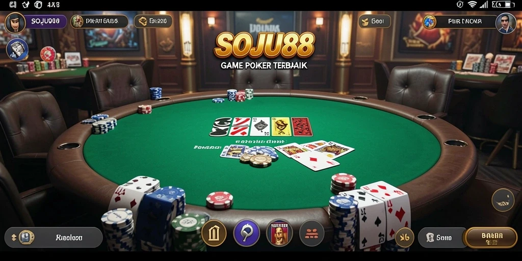 Tampilan gameplay menarik dari SOJU88 dengan pengalaman Poker yang seru.