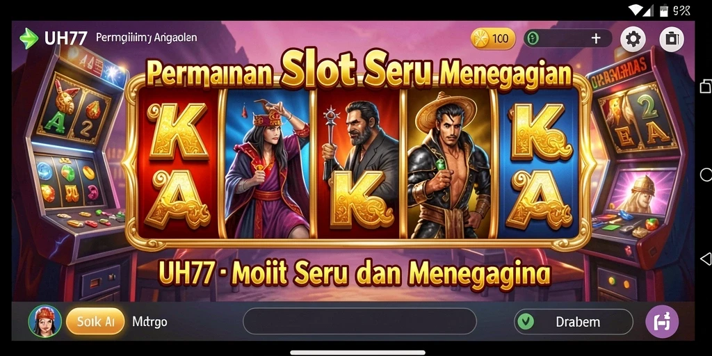 Gameplay slot UH77 yang menegangkan dan penuh warna.