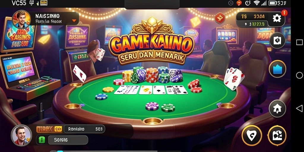Tampilan utama gameplay Kasino VC55 yang seru.