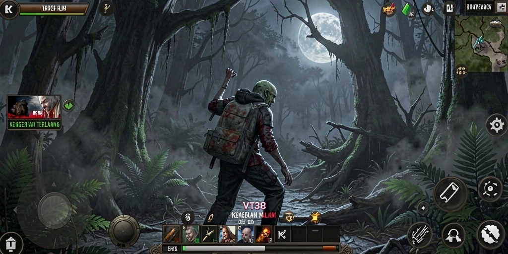 Tampilan gameplay VT38 yang mencekam dan penuh aksi.
