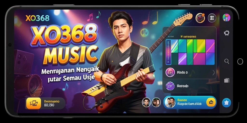Tampilan gameplay XO368 dengan interaksi musik yang menarik.